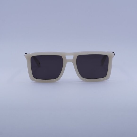 Off-White OERI13W STRATFORD 6107 Sunglasses Beige Square Frame, Grey Lenses - Picture 2 of 9